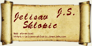 Jelisav Sklopić vizit kartica
